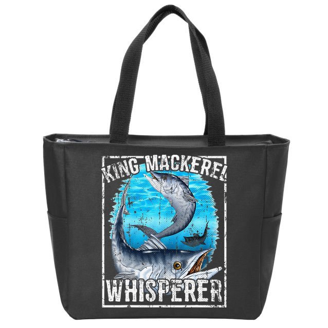 King Mackerel Whisperer Deep Sea Fishing Zip Tote Bag
