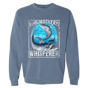 King Mackerel Whisperer Deep Sea Fishing Garment-Dyed Sweatshirt