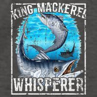 King Mackerel Whisperer Deep Sea Fishing Vector Backpack