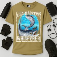 King Mackerel Whisperer Deep Sea Fishing Cooling Performance Crew T-Shirt