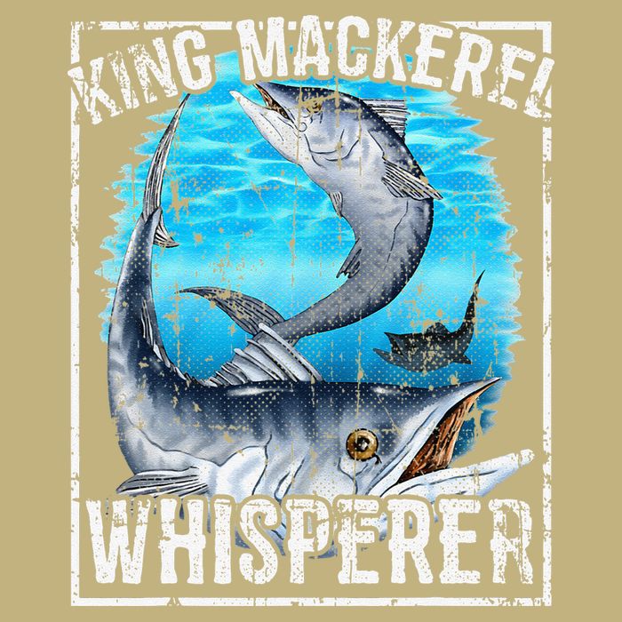 King Mackerel Whisperer Deep Sea Fishing Cooling Performance Crew T-Shirt
