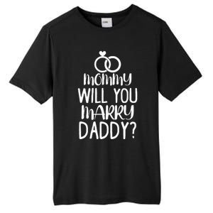 Kids Mommy Will You Marry My Daddy Funny Marriage Proposal Tall Fusion ChromaSoft Performance T-Shirt