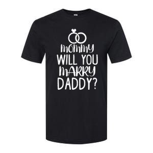 Kids Mommy Will You Marry My Daddy Funny Marriage Proposal Softstyle CVC T-Shirt