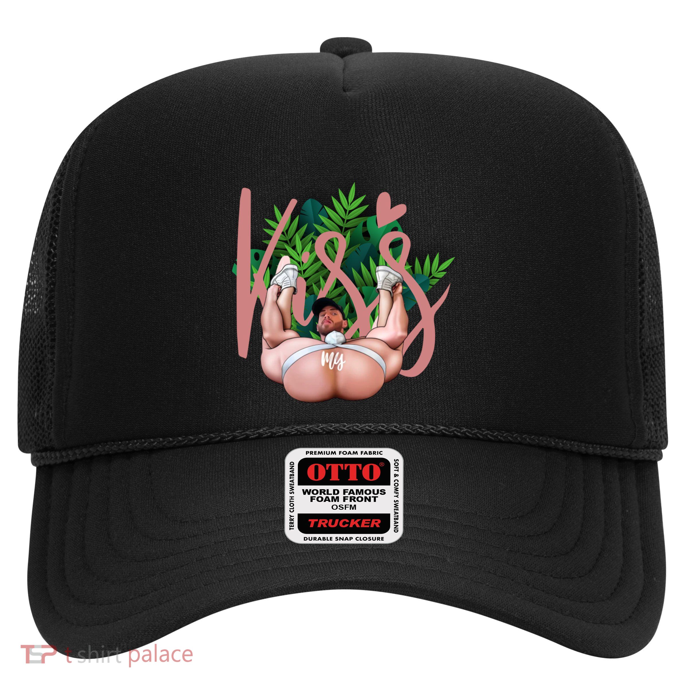 Kiss My Xxx Beautiful Funny Lgbt Design Funny Gift Trucker Hat