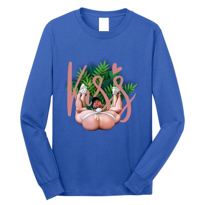 Kiss My Xxx Beautiful Funny Lgbt Design Funny Gift Long Sleeve Shirt
