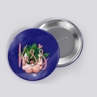 Kiss My Xxx Beautiful Funny Lgbt Design Funny Gift Button