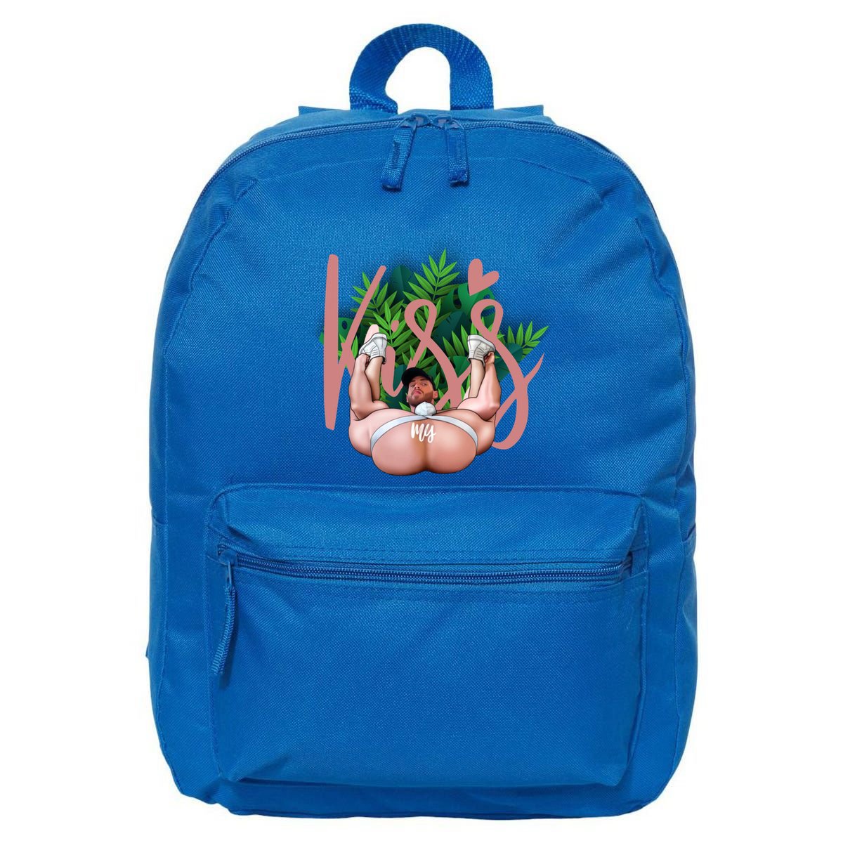 Kiss My Xxx Beautiful Funny Lgbt Design Funny Gift 16 in Basic Backpack