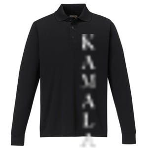 Kamala Name 2024 Performance Long Sleeve Polo