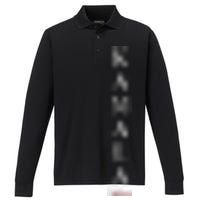 Kamala Name 2024 Performance Long Sleeve Polo