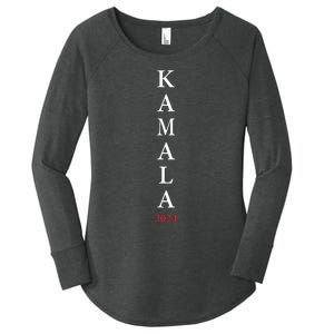 Kamala Name 2024 Women's Perfect Tri Tunic Long Sleeve Shirt