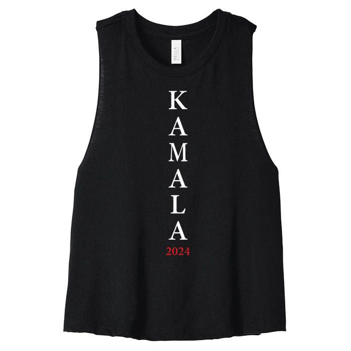 Kamala Name 2024 Women's Racerback Cropped Tank