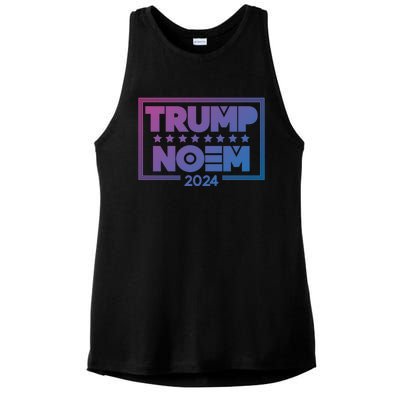 Kristi Noem And Donald Trump Election 2024 Gift Ladies PosiCharge Tri-Blend Wicking Tank