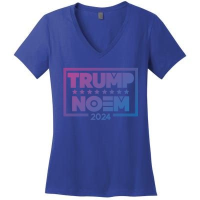 Kristi Noem And Donald Trump Election 2024 Gift Women's V-Neck T-Shirt