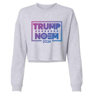 Kristi Noem And Donald Trump Election 2024 Gift Cropped Pullover Crew