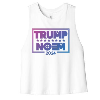 Kristi Noem And Donald Trump Election 2024 Gift Women's Racerback Cropped Tank