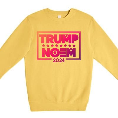 Kristi Noem And Donald Trump Election 2024 Gift Premium Crewneck Sweatshirt