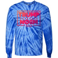 Kristi Noem And Donald Trump Election 2024 Gift Tie-Dye Long Sleeve Shirt