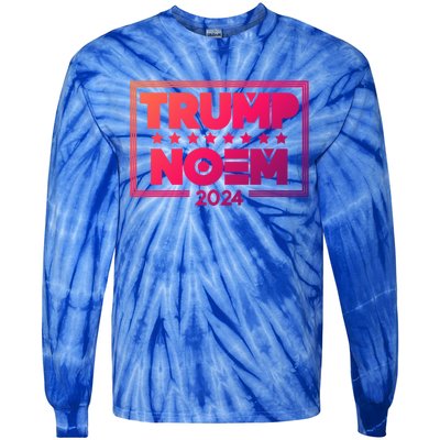 Kristi Noem And Donald Trump Election 2024 Gift Tie-Dye Long Sleeve Shirt