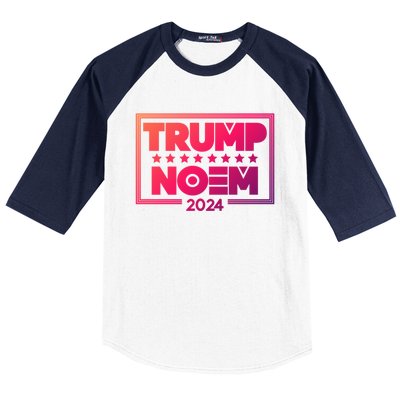 Kristi Noem And Donald Trump Election 2024 Gift Baseball Sleeve Shirt