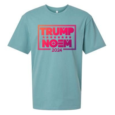 Kristi Noem And Donald Trump Election 2024 Gift Sueded Cloud Jersey T-Shirt