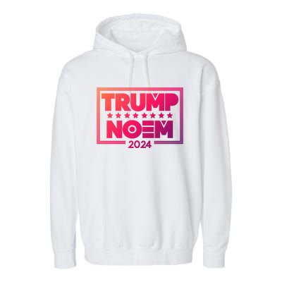 Kristi Noem And Donald Trump Election 2024 Gift Garment-Dyed Fleece Hoodie