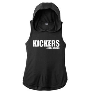 Kickers Not A Big Fan Fantasy Football Draft Day Ladies PosiCharge Tri-Blend Wicking Draft Hoodie Tank