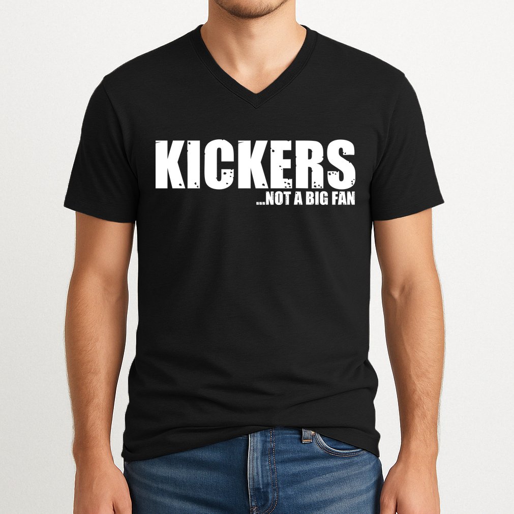 Kickers Not A Big Fan Fantasy Football Draft Day V-Neck T-Shirt