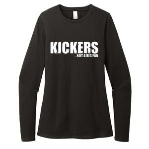 Kickers Not A Big Fan Fantasy Football Draft Day Womens CVC Long Sleeve Shirt