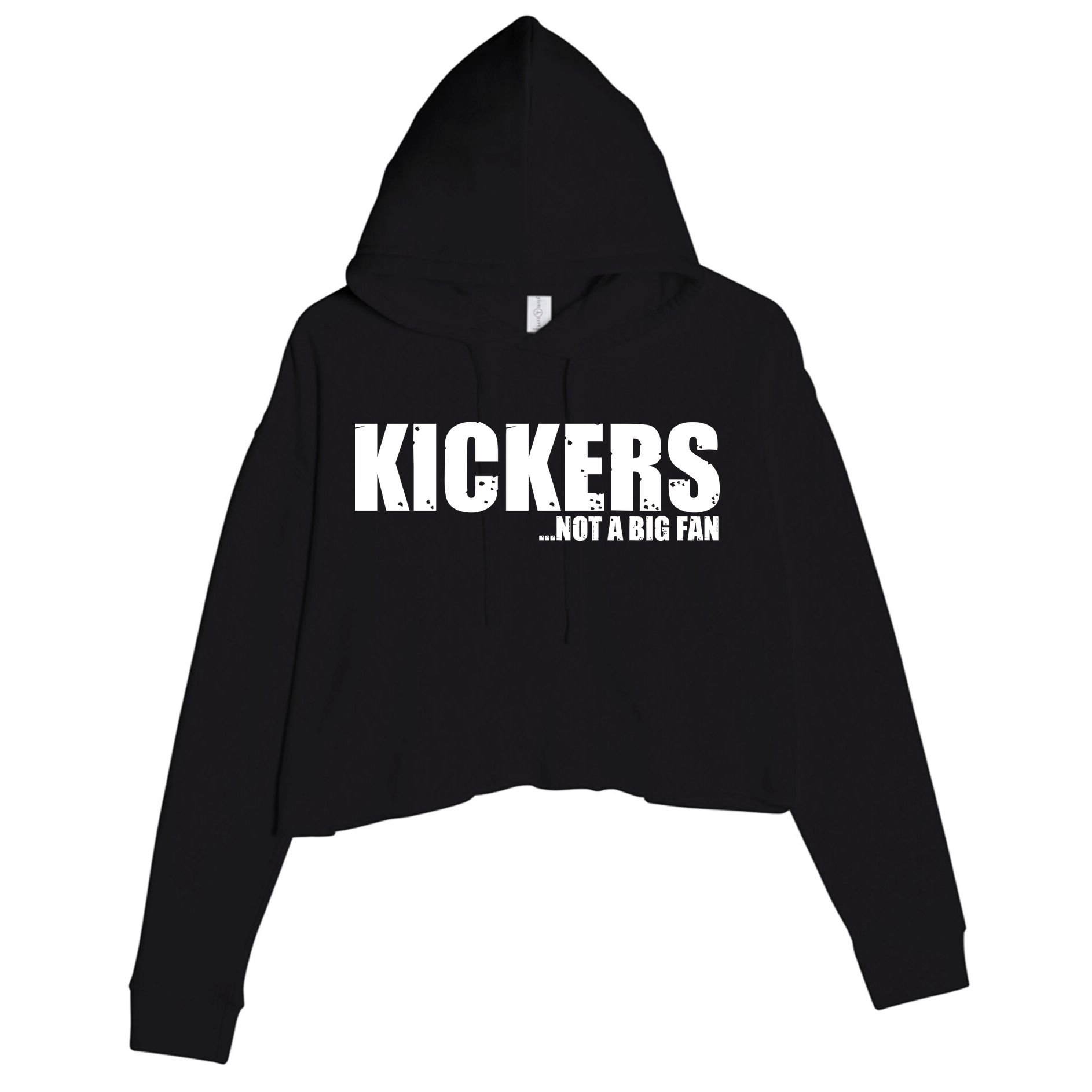 Kickers Not A Big Fan Fantasy Football Draft Day Crop Fleece Hoodie