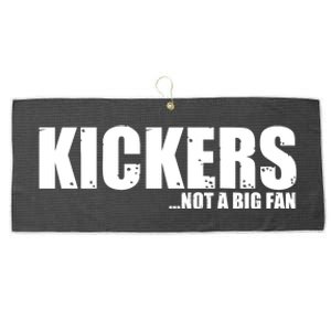 Kickers Not A Big Fan Fantasy Football Draft Day Large Microfiber Waffle Golf Towel