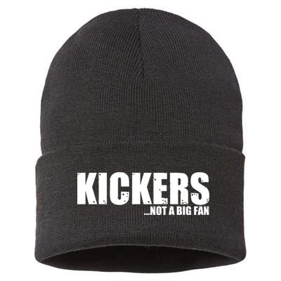 Kickers Not A Big Fan Fantasy Football Draft Day Sustainable Knit Beanie
