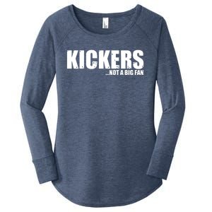 Kickers Not A Big Fan Fantasy Football Draft Day Women's Perfect Tri Tunic Long Sleeve Shirt