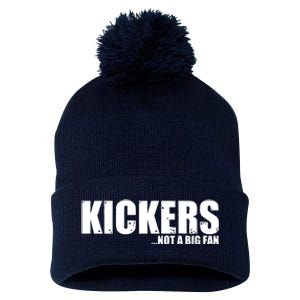 Kickers Not A Big Fan Fantasy Football Draft Day Pom Pom 12in Knit Beanie