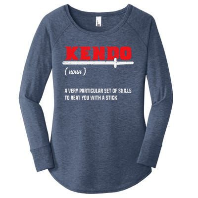 Kendo (Noun) A Very Particular Set Of Skills To Beat You Women's Perfect Tri Tunic Long Sleeve Shirt