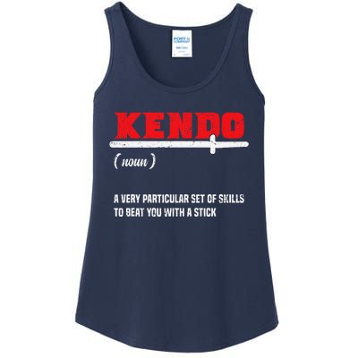 Kendo (Noun) A Very Particular Set Of Skills To Beat You Ladies Essential Tank