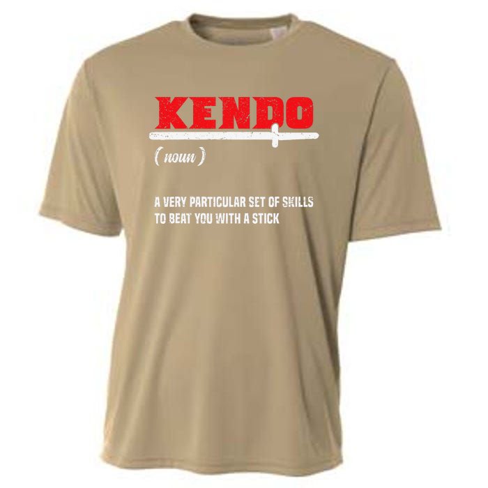 Kendo (Noun) A Very Particular Set Of Skills To Beat You Cooling Performance Crew T-Shirt