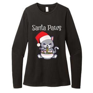 Kawaii Neko Anime Ra Santa Paws Cute Gift Womens CVC Long Sleeve Shirt