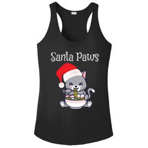 Kawaii Neko Anime Ra Santa Paws Cute Gift Ladies PosiCharge Competitor Racerback Tank