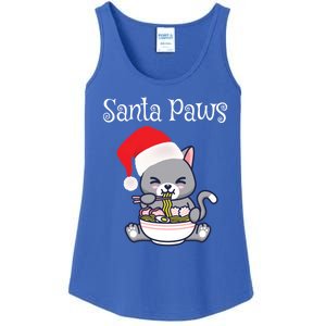 Kawaii Neko Anime Ra Santa Paws Cute Gift Ladies Essential Tank