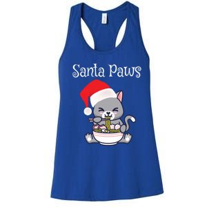 Kawaii Neko Anime Ra Santa Paws Cute Gift Women's Racerback Tank