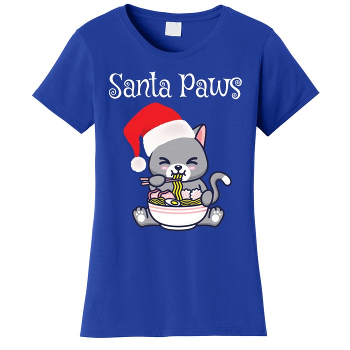 Kawaii Neko Anime Ra Santa Paws Cute Gift Women's T-Shirt