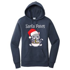 Kawaii Neko Anime Ra Santa Paws Cute Gift Women's Pullover Hoodie