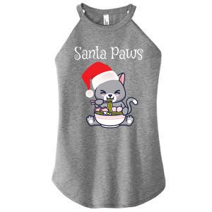 Kawaii Neko Anime Ra Santa Paws Cute Gift Women's Perfect Tri Rocker Tank