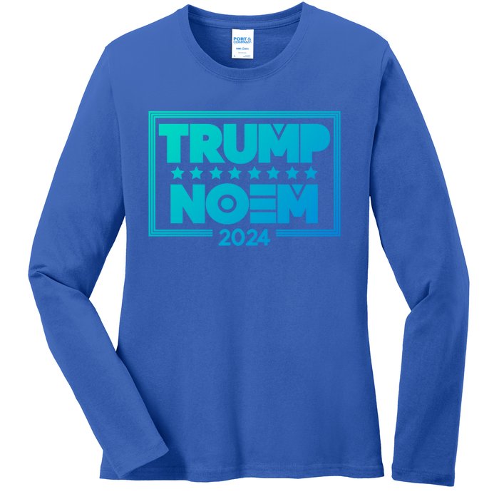 Kristi Noem And Donald Trump Election 2024 Gift Ladies Long Sleeve Shirt