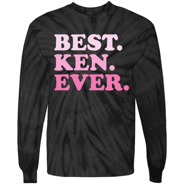 Ken Name Best Ken Ever Vintage Tie-Dye Long Sleeve Shirt