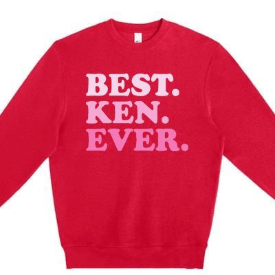 Ken Name Best Ken Ever Vintage Premium Crewneck Sweatshirt