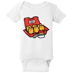 Kitten Nuggets Cute Fast Food Cat Food Lover Baby Bodysuit