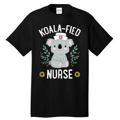 KoalaFied Nurse Cute Koala Bear Lover Sunflower Tall T-Shirt