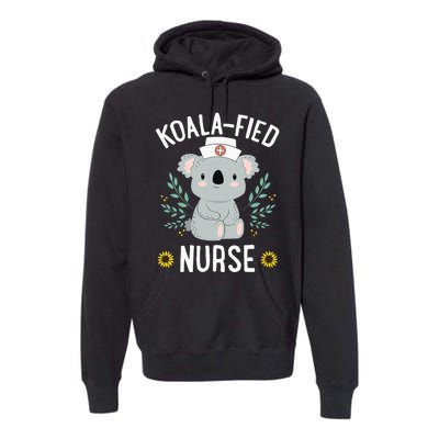 KoalaFied Nurse Cute Koala Bear Lover Sunflower Premium Hoodie