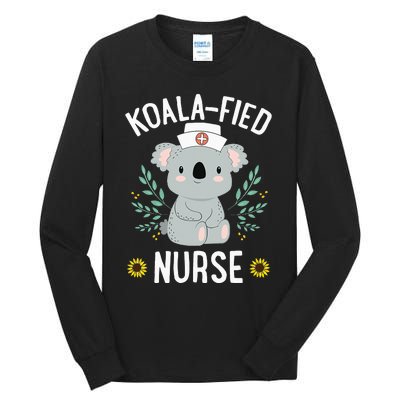 KoalaFied Nurse Cute Koala Bear Lover Sunflower Tall Long Sleeve T-Shirt